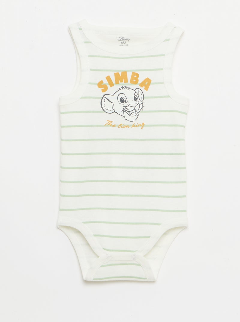 Pack 2 bodies colete \'Disney\' Branco - Kiabi