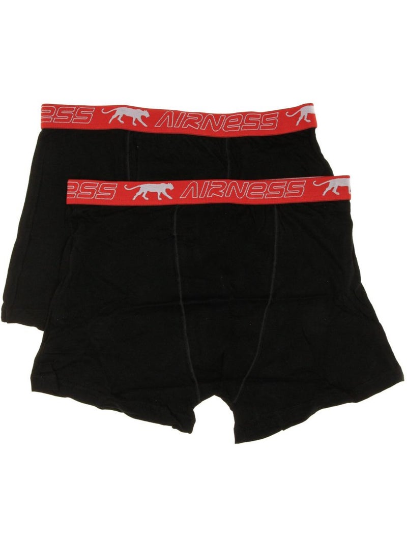 Pack 2 Boxers Airness Pretos para Homem Preto - Kiabi