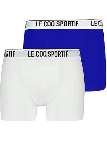Pack 2 Boxers Le Coq Sportif Camuset Azul/Branco para Homem