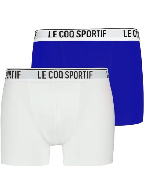 Pack 2 Boxers Le Coq Sportif Camuset Azul/Branco para Homem - Kiabi Pack 2 Boxers Le Coq Sportif Camuset Azul/Branco para Homem - Kiabi