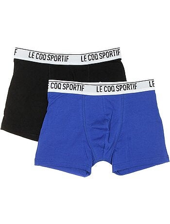 Pack 2 Boxers Le Coq Sportif Camuset Desporto Azul/Preto para Homem