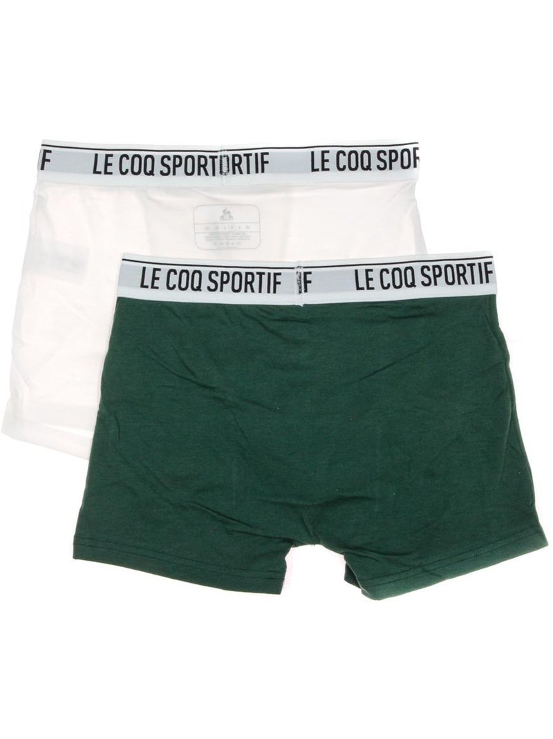 Pack 2 Boxers Le Coq Sportif Camuset Desporto Azul/Verde para Homem Verde - Kiabi