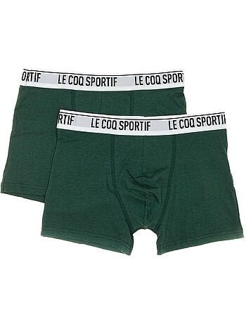 Pack 2 Boxers Le Coq Sportif Camuset Desporto Verde para Homem