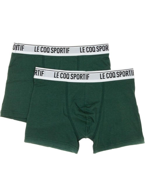 Pack 2 Boxers Le Coq Sportif Camuset Desporto Verde para Homem - Kiabi
