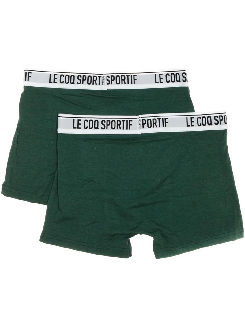 Pack 2 Boxers Le Coq Sportif Camuset Desporto Verde para Homem Verde - Kiabi
