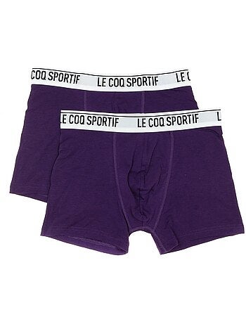 Pack 2 Boxers Le Coq Sportif Camuset Desporto Violeta para Homem