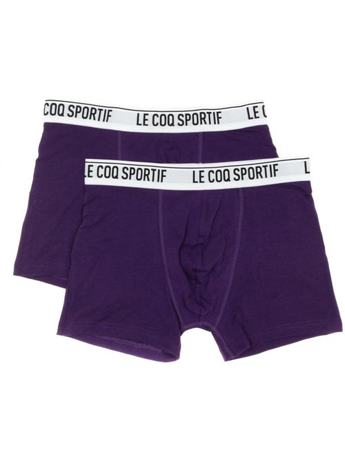 Pack 2 Boxers Le Coq Sportif Camuset Desporto Violeta para Homem - Kiabi