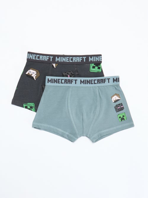 Pack 2 boxers 'Minecraft' - Kiabi Pack 2 boxers 'Minecraft' - Kiabi