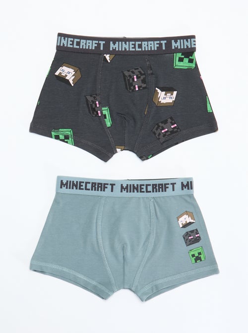 Pack 2 boxers 'Minecraft' - Kiabi Pack 2 boxers 'Minecraft' - Kiabi