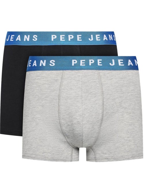 Pack 2 Boxers Pepe Jeans para Homem - Preto/Cinzento - Kiabi