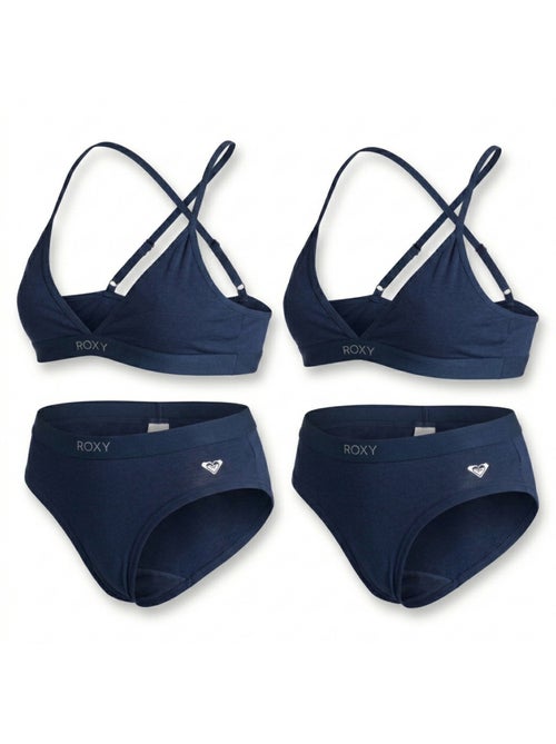 Pack 2 Conjuntos Rapariga Top Desportivo Cuecas Algodão Licença Oficial ROXY - Kiabi