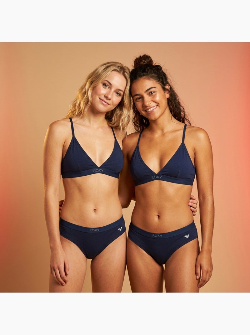 Pack 2 Conjuntos Rapariga Top Desportivo Cuecas Algodão Licença Oficial ROXY Azul-marinho - Kiabi
