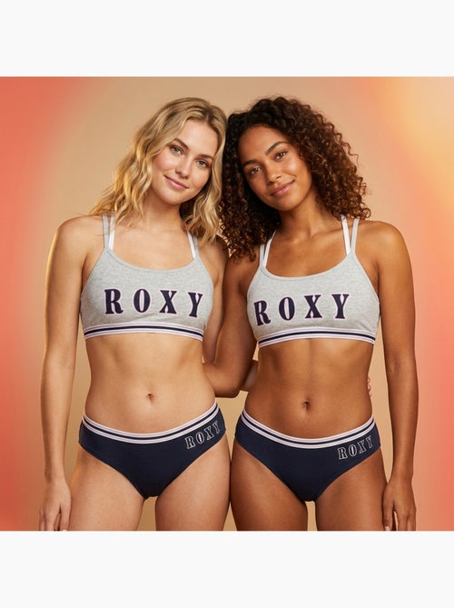 Pack 2 Conjuntos Rapariga Top Desportivo Cuecas Algodão Licença Oficial ROXY - Kiabi Pack 2 Conjuntos Rapariga Top Desportivo Cuecas Algodão Licença Oficial ROXY - Kiabi
