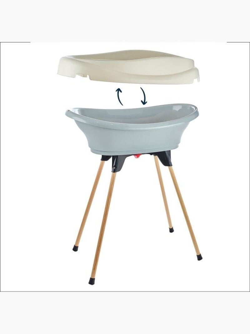 Pack 2 em 1 tábua de muda e banheira vasco thermobaby Cinza - Kiabi