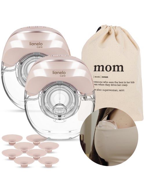 Pack 2 Extratores de Leite Mãos Livres LIONELO Fidi Free Slim - Discreto - 150 ml - 4 Tamanhos - Kiabi