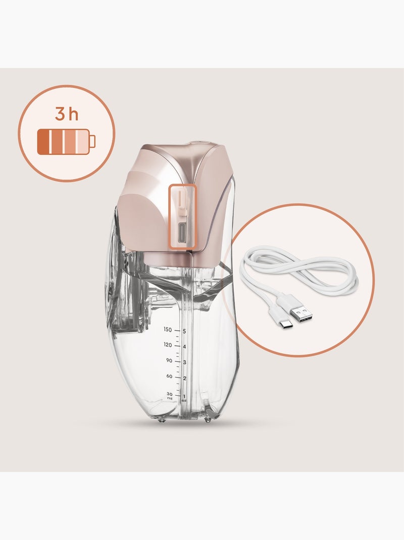 Pack 2 Extratores de Leite Mãos Livres LIONELO Fidi Free Slim - Discreto - 150 ml - 4 Tamanhos Transparente - Kiabi