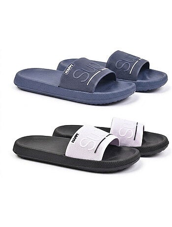 Pack 2 pares chinelos adulto eva microperfurado ozabi