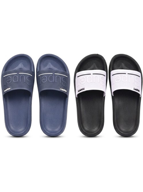 Pack 2 pares chinelos adulto eva microperfurado ozabi - Kiabi Pack 2 pares chinelos adulto eva microperfurado ozabi - Kiabi