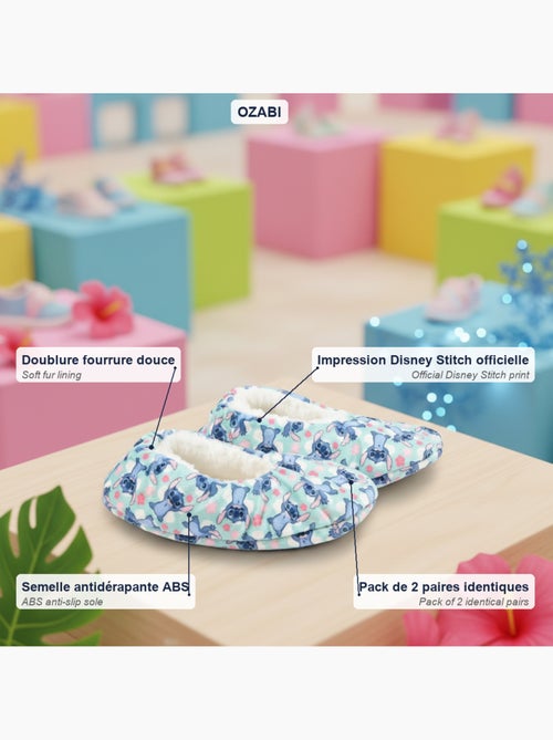 Pack 2 Pares Chinelos Rapariga Disney Forrados Antiderrapantes OZABI - Kiabi