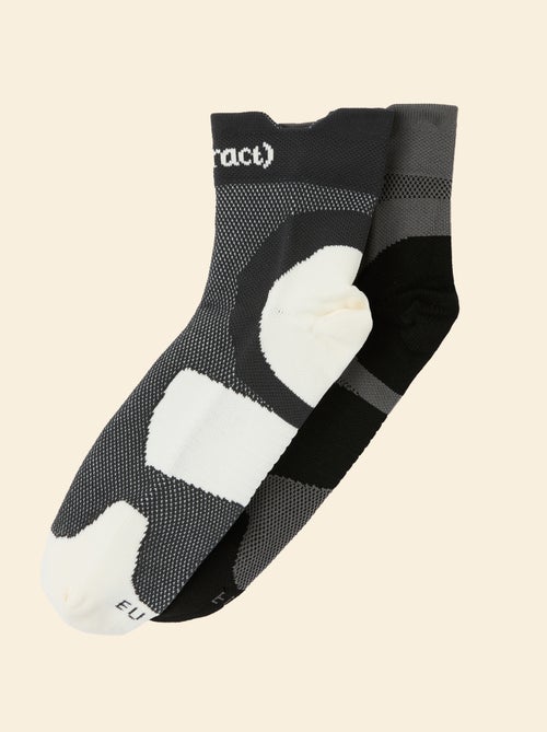 Pack 2 pares de meias compressivas - (ekstract) - Kiabi Pack 2 pares de meias compressivas - (ekstract) - Kiabi