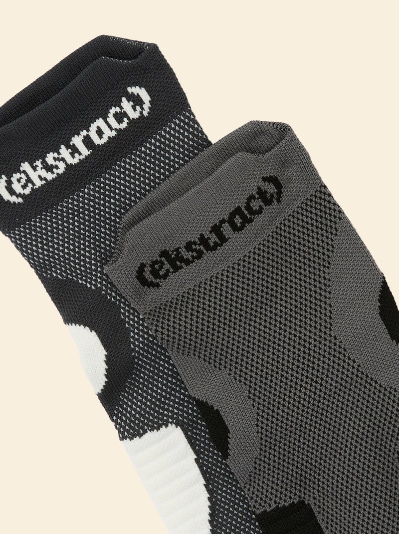 Pack 2 pares de meias compressivas - (ekstract) Preto - Kiabi