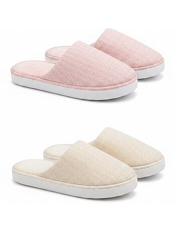 Pack 2 Pares Mules Mulher Sola Nuvem Forro Esponja OZABI