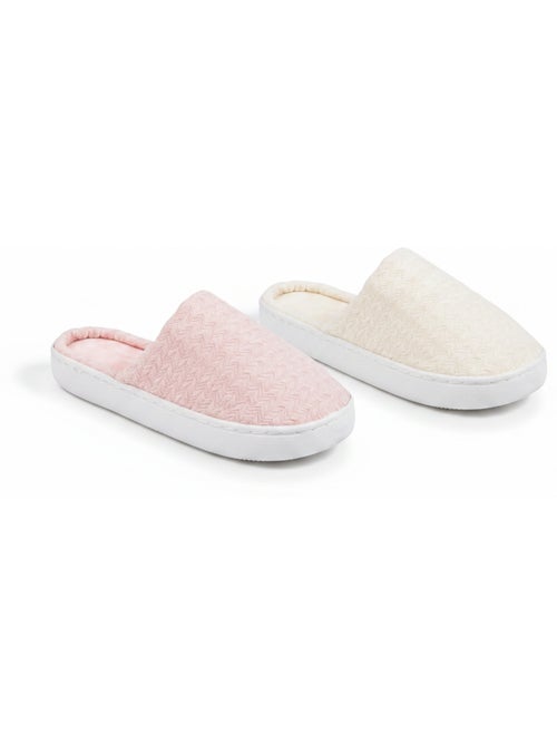 Pack 2 Pares Mules Mulher Sola Nuvem Forro Esponja OZABI - Kiabi Pack 2 Pares Mules Mulher Sola Nuvem Forro Esponja OZABI - Kiabi