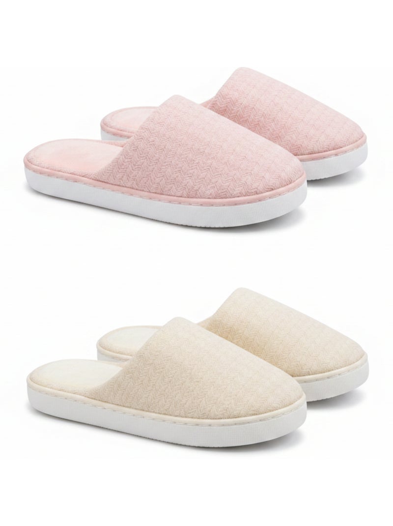 Pack 2 Pares Mules Mulher Sola Nuvem Forro Esponja OZABI Multicolorido - Kiabi