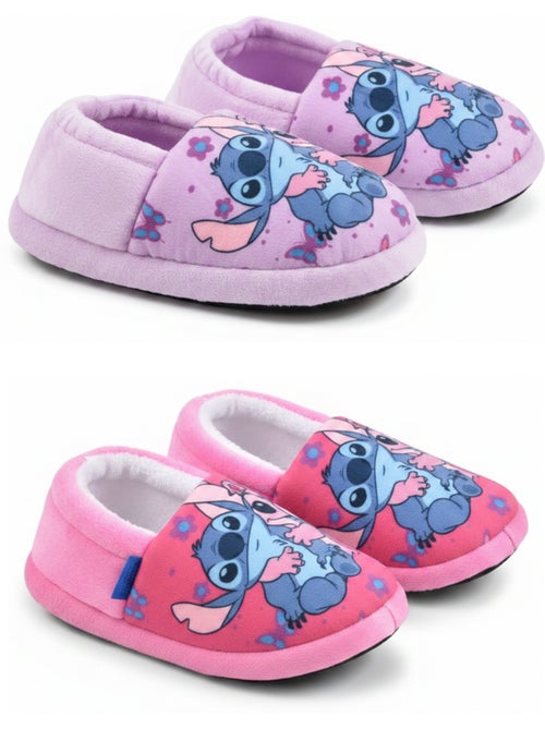 Pack 2 pares pantufas rapariga disney stitch forradas antiderrapantes ozabi - Kiabi Pack 2 pares pantufas rapariga disney stitch forradas antiderrapantes ozabi - Kiabi