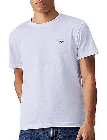 T-shirt Calvin Klein Jeans para Homem Branco/Castanho J30J320199