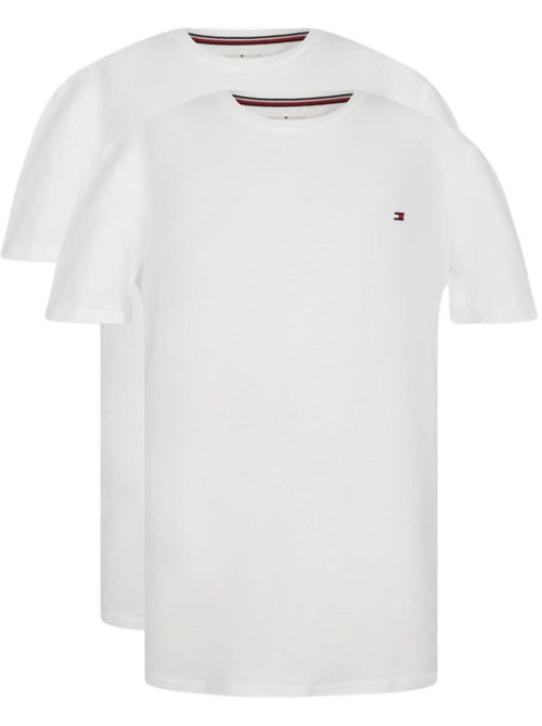 Pack 2 t-shirts brancos para menino tommy hilfiger uk0uk00073 - Kiabi Pack 2 t-shirts brancos para menino tommy hilfiger uk0uk00073 - Kiabi