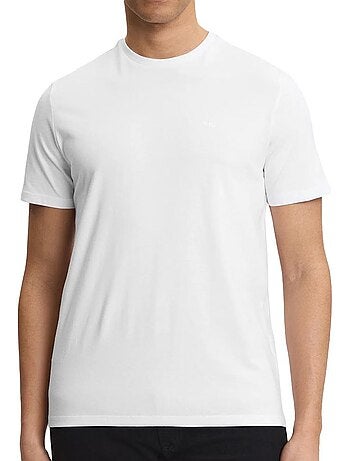 Pack 2 t-shirts calvin klein jeans clássicos para homem - branco/preto