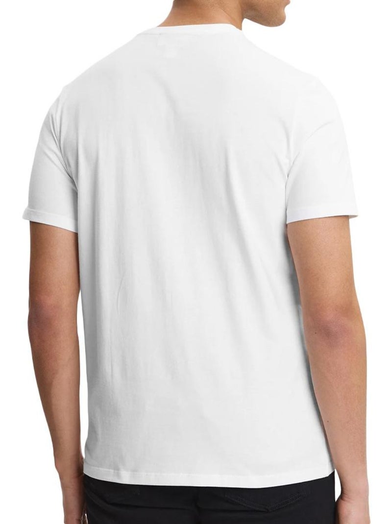 Pack 2 t-shirts calvin klein jeans clássicos para homem - branco/preto Preto - Kiabi