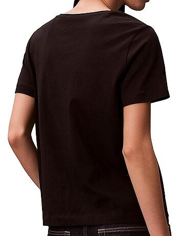 T-shirt calvin klein jeans para mulher cinzento/branco lv047c906g