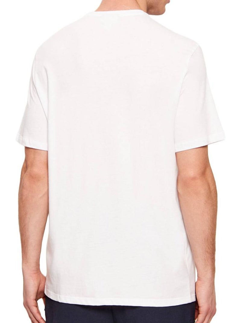 Pack 2 T-shirts Calvin Klein Jeans para Homem Branco/Azul com Emblema Branco - Kiabi