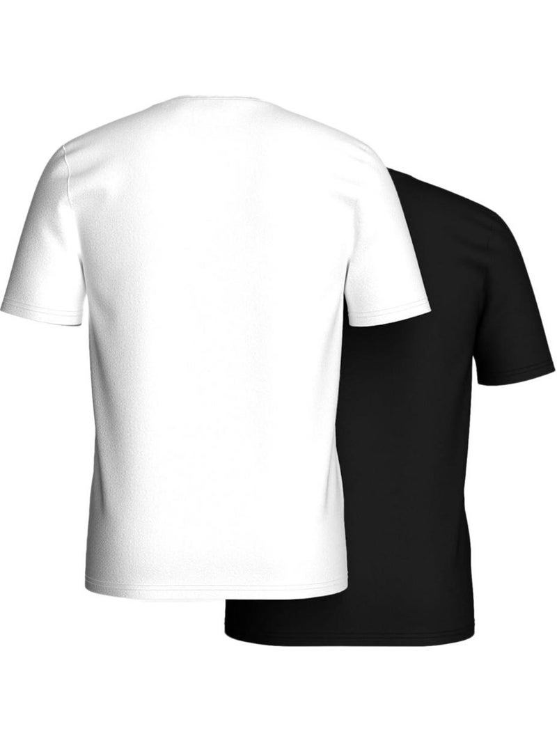 Pack 2 T-Shirts Kaporal GIFTH para Homem Branco/Preto Preto - Kiabi