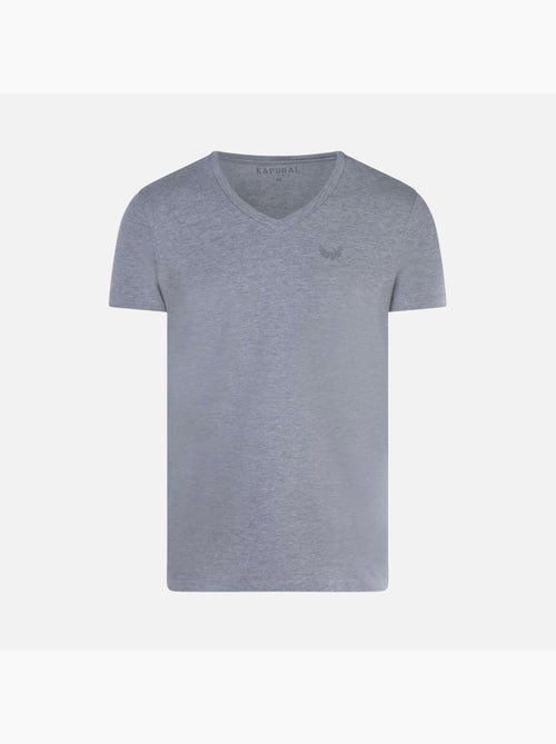 Pack 2 T-Shirts Kaporal GIFTH para Homem Preto/Cinzento - Kiabi Pack 2 T-Shirts Kaporal GIFTH para Homem Preto/Cinzento - Kiabi