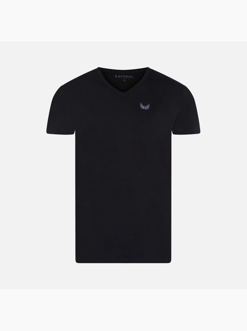 Pack 2 T-Shirts Kaporal GIFTH para Homem Preto/Cinzento - Kiabi Pack 2 T-Shirts Kaporal GIFTH para Homem Preto/Cinzento - Kiabi