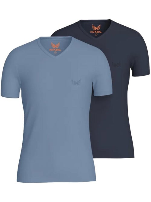 Pack 2 T-Shirts Kaporal JIFT para Homem - Azul Marinho - Kiabi