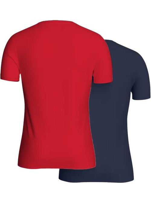 Pack 2 T-Shirts Kaporal TIFTH para Homem Azul-Marinho/Vermelho - Kiabi Pack 2 T-Shirts Kaporal TIFTH para Homem Azul-Marinho/Vermelho - Kiabi