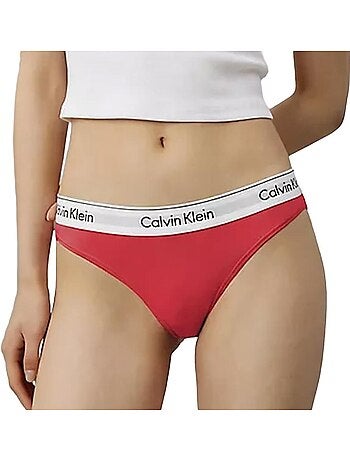 Pack 2 tangas calvin klein jeans para mulher cinzento/rosa