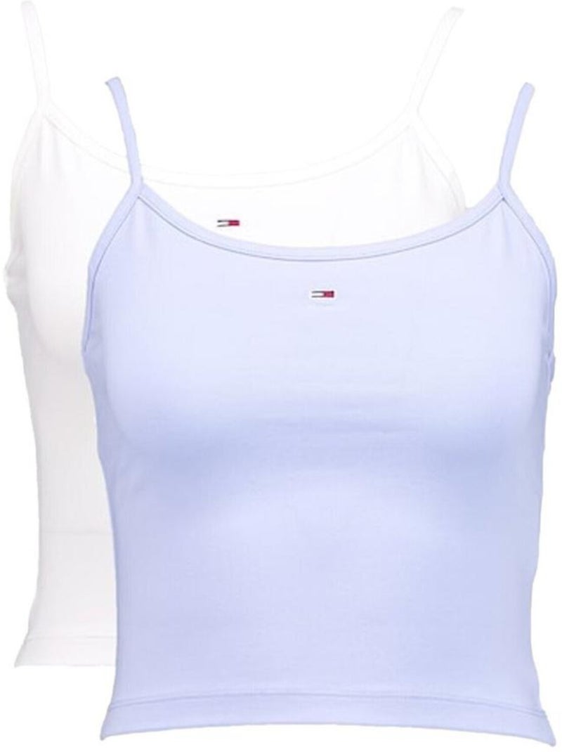 Pack 2 Tops Essenciais Tommy Hilfiger para Mulher Branco/Azul Azul - Kiabi