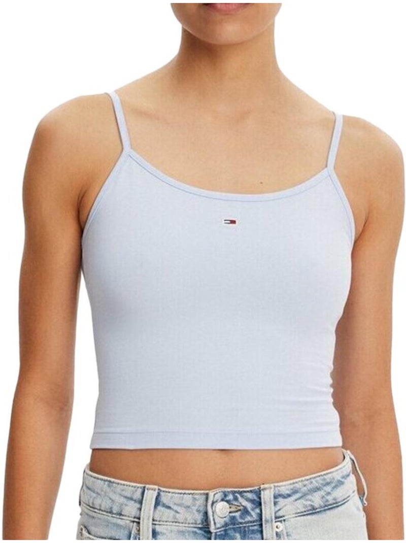 Pack 2 Tops Essenciais Tommy Hilfiger para Mulher Branco/Azul Azul - Kiabi