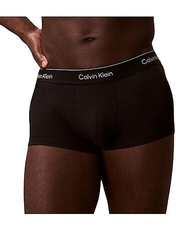 Pack 3 boxers calvin klein jeans low rise preto/rosa/verde para homem