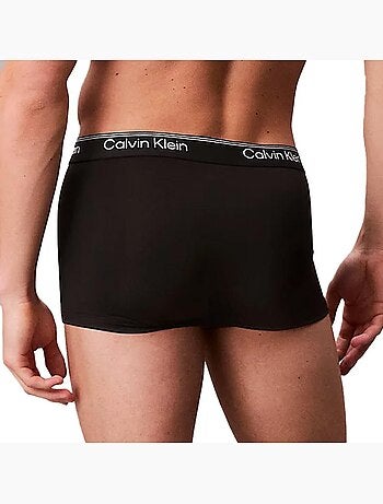 Pack 3 Boxers Calvin Klein Jeans Low Rise Trunk para Homem Preto/Vermelho