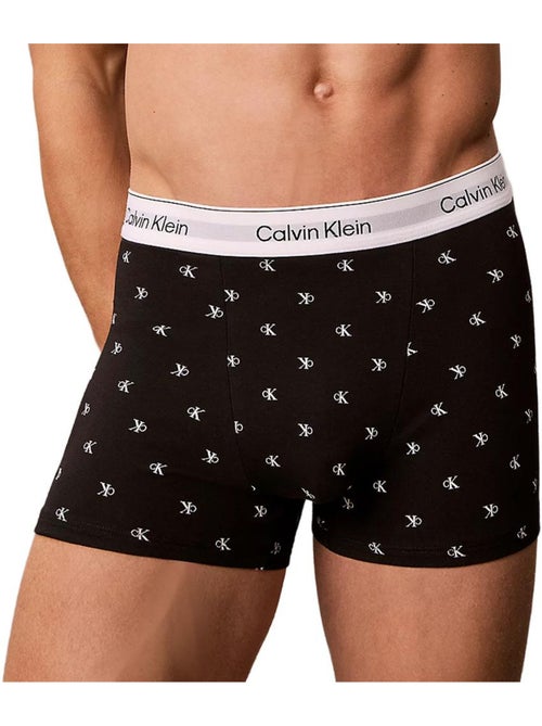 Pack 3 boxers calvin klein jeans relaxed fit trunk preto/branco para homem - Kiabi Pack 3 boxers calvin klein jeans relaxed fit trunk preto/branco para homem - Kiabi
