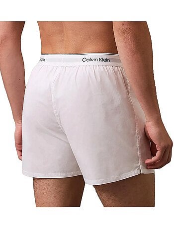 Pack 3 boxers calvin klein jeans slim preto/branco/cinzento