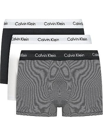 Pack 3 Boxers Calvin Klein Jeans Trunk para Homem Preto/Branco