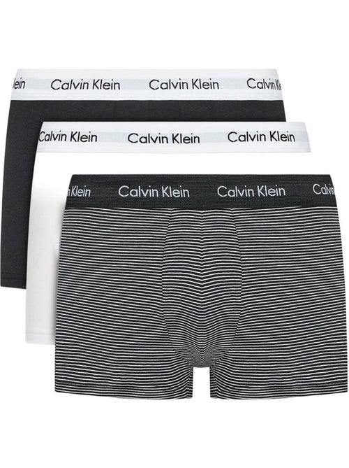 Pack 3 Boxers Calvin Klein Jeans Trunk para Homem Preto/Branco - Kiabi Pack 3 Boxers Calvin Klein Jeans Trunk para Homem Preto/Branco - Kiabi
