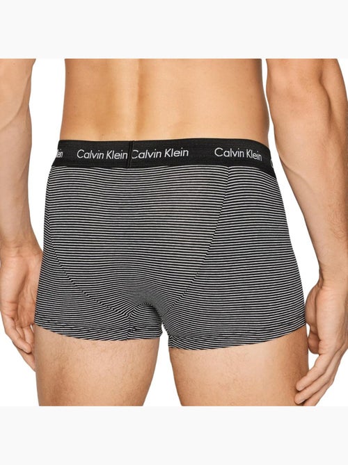 Pack 3 Boxers Calvin Klein Jeans Trunk para Homem Preto/Branco - Kiabi Pack 3 Boxers Calvin Klein Jeans Trunk para Homem Preto/Branco - Kiabi